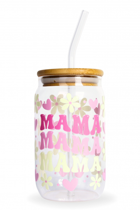 Pahar din sticlă Mama [1]