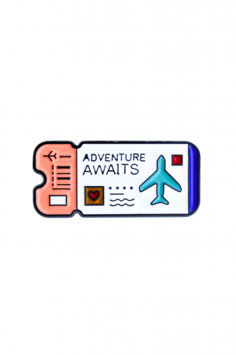 Pin Metalic Adventure Awaits [1]