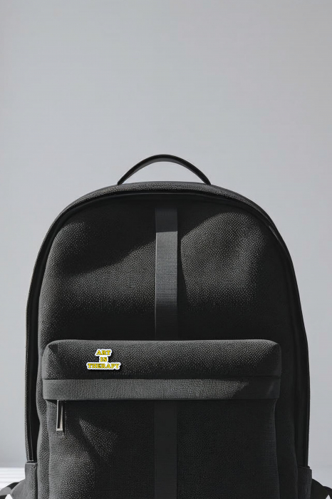 Pin Metalic Art Is Therapy [3]