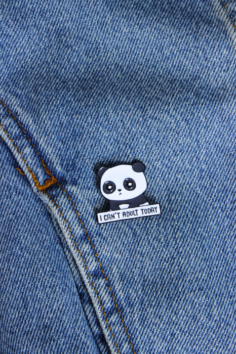 Pin Metalic I Can't Adult Today [2]