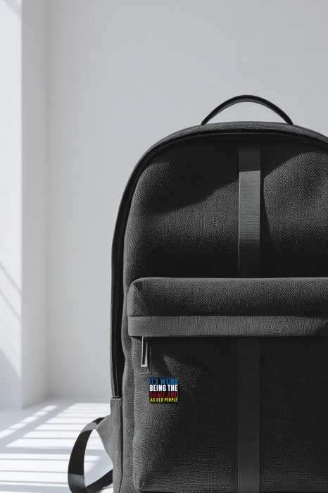 Pin Metalic Old People [3]