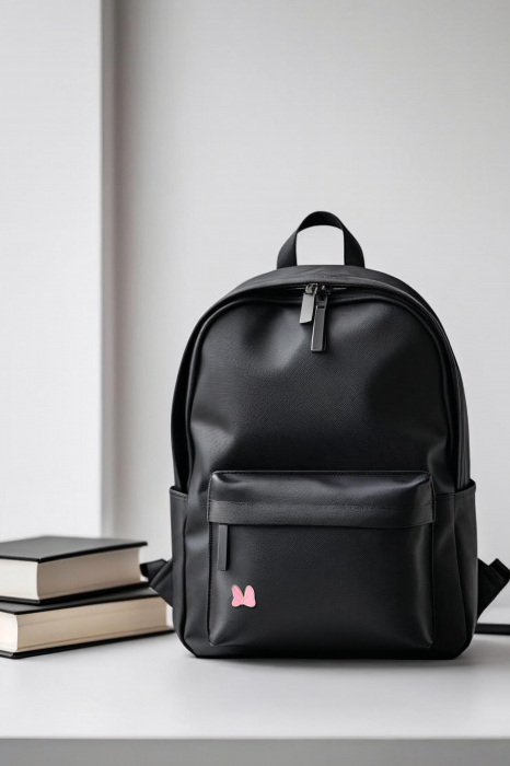 Pin Metalic Pink Bow [3]