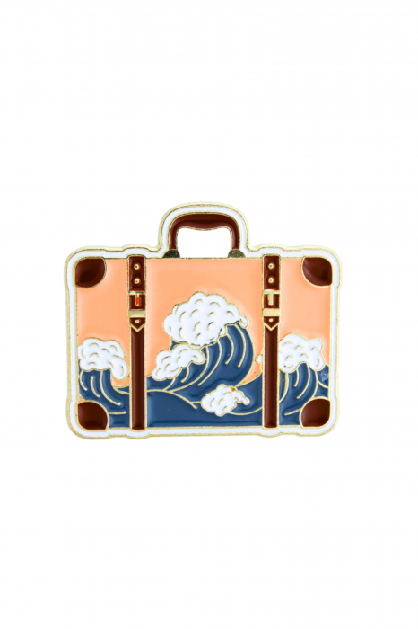 Pin Metalic Suitcase Waves [1]