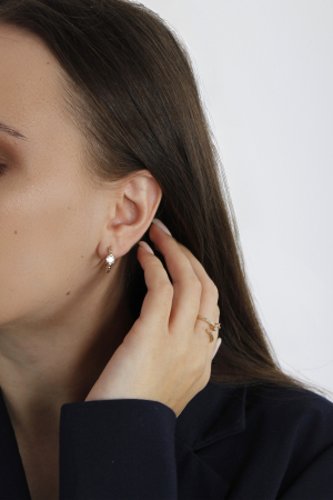 Cercei Angeline - bijuterii elegante placate cu aur, transport gratuit [2]