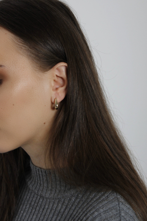 Cercei Bliss - bijuterii elegante placate cu aur, transport gratuit [1]