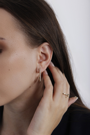 Cercei Empress - bijuterii elegante placate cu aur, transport gratuit [1]