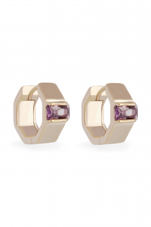 Cercei Crystal Pink - bijuterii elegante placate cu aur, transport gratuit [1]