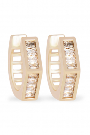 CERCEI - Cercei Diadem - bijuterii elegante placate cu aur, transport gratuit