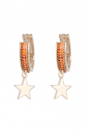 CERCEI - Cercei Celeste- bijuterii elegante placate cu aur, transport gratuit