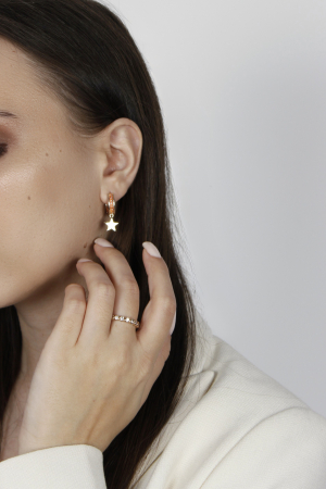 Cercei Celeste- bijuterii elegante placate cu aur, transport gratuit [2]