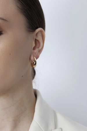 Cercei Belle - bijuterii elegante placate cu aur, transport gratuit [2]