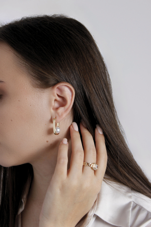 Cercei Grace - bijuterii elegante placate cu aur, transport gratuit [2]