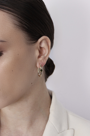 Cercei Estella - bijuterii elegante placate cu aur, transport gratuit [1]