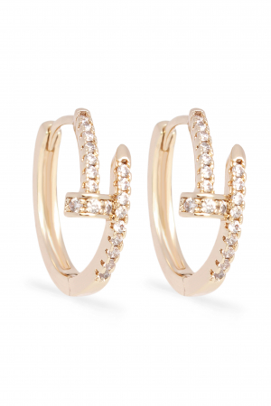 CERCEI - Cercei Verity - bijuterii elegante placate cu aur, transport gratuit