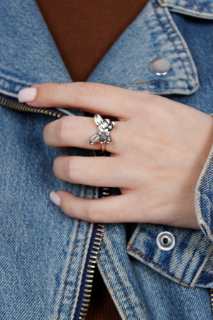 Inel Butterfly Effect - bijuterii elegante placate cu aur, transport gratuit [2]