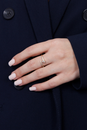 Inel Eternal Spark - bijuterii elegante placate cu aur, transport gratuit [3]