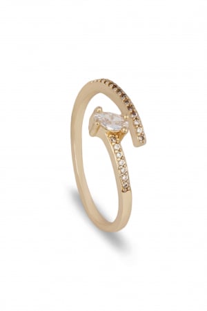 BIJUTERII - Inel Eternal Spark - bijuterii elegante placate cu aur, transport gratuit