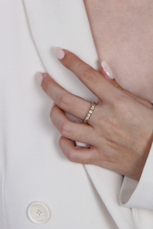 Inel Felicity - bijuterii elegante placate cu aur, transport gratuit [3]