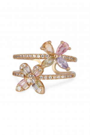 Inel Daisy - bijuterii elegante placate cu aur, transport gratuit [2]