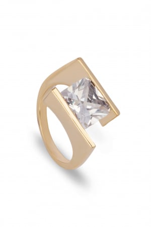 BIJUTERII - Inel Eclat - bijuterii elegante placate cu aur, transport gratuit