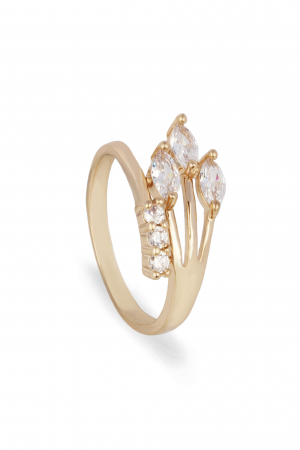 INELE - Inel Mirage - bijuterii elegante placate cu aur, transport gratuit