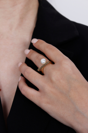 Inel Nocturne - bijuterii elegante placate cu aur, transport gratuit [3]