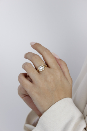 Inel Queen - bijuterii elegante placate cu aur, transport gratuit [4]