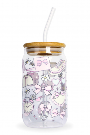 PAHARE PERSONALIZATE - Pahar din sticlă Back to School