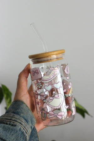 Pahar din sticlă Back to School [2]