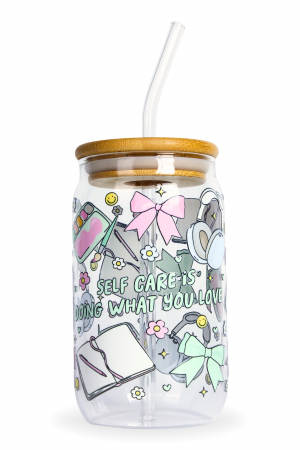 PAHARE PERSONALIZATE - Pahar din sticlă "Doing What You Love"