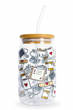 PAHARE PERSONALIZATE - Pahar din sticlă Med Passion