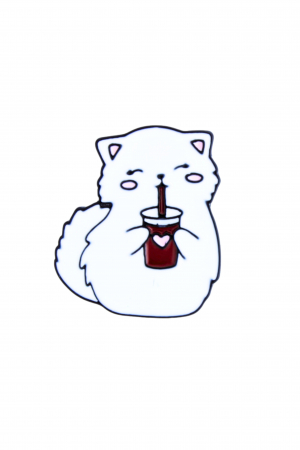 PINURI - Pin Metalic Coffee Cat
