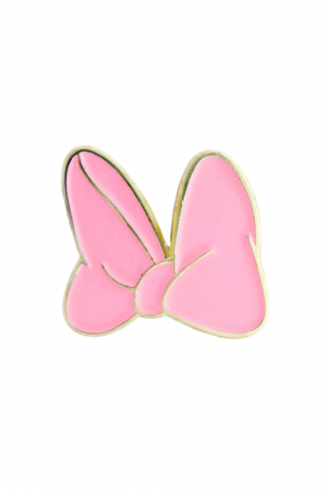 PINURI - Pin Metalic Pink Bow