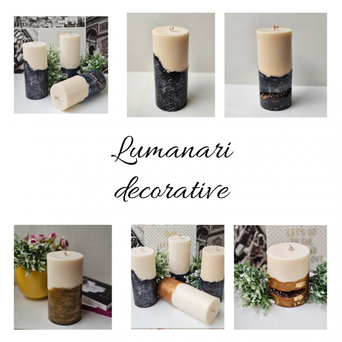 Lumanare decorativa pe structura de beton [3]