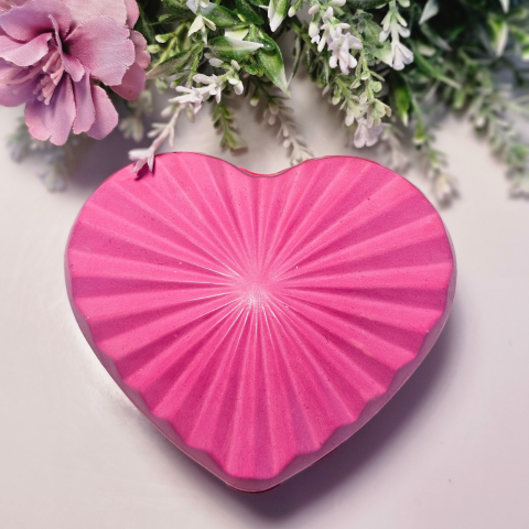 Lumânări în recipiente - LUMANARE INIMĂ PARFUMATĂ ZAMBILĂ 75 GR