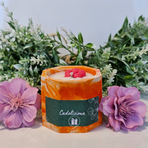 Lumânare Parfumată Hexagonală: Aroma Dulce a Florilor  45gr [2]