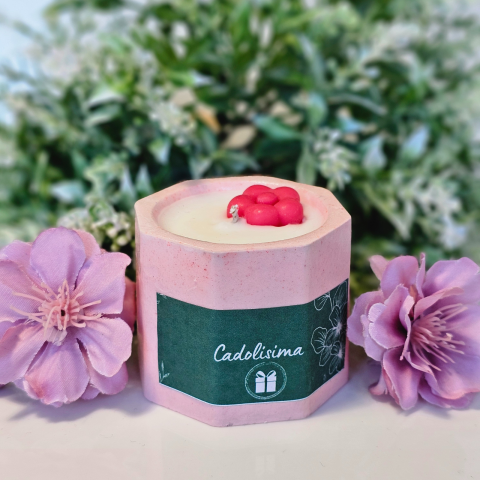 Lumânări în recipiente - Lumânare Parfumată Hexagonală: Relaxare și Revitalizare cu Aroma Citricelor  45gr