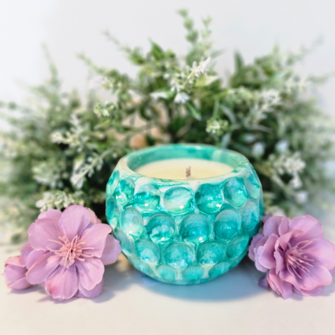 Lumânări în recipiente - LUMÂNARE PARFUMATĂ SFERĂ „ NOAPTE DULCE”