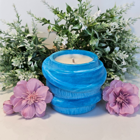 Lumânări în recipiente - Lumânare Parfumată SPIRALĂ „NOAPTE DULCE”  70 gr