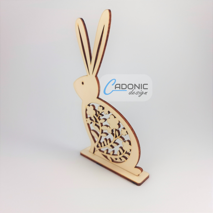Decoratiune iepuras de Paste cu suport [3]