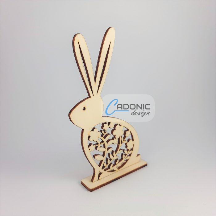 Decoratiune iepuras de Paste cu suport [2]
