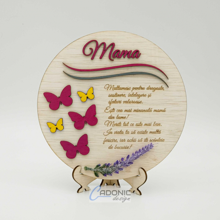 Decorațiune cu fluturași cadou pentru mama [1]