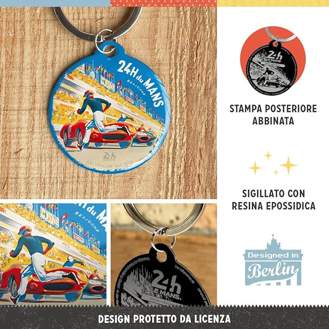 Breloc 24h Le Mans - Racing Poster Blue [7]