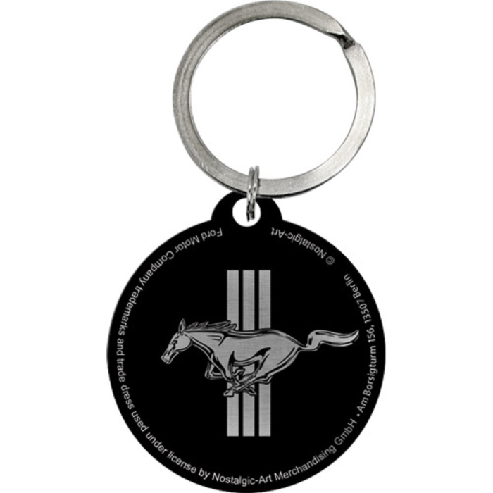 Breloc Ford Mustang - Horse & Stripes Logo - Sigla cu cal si dungi [5]