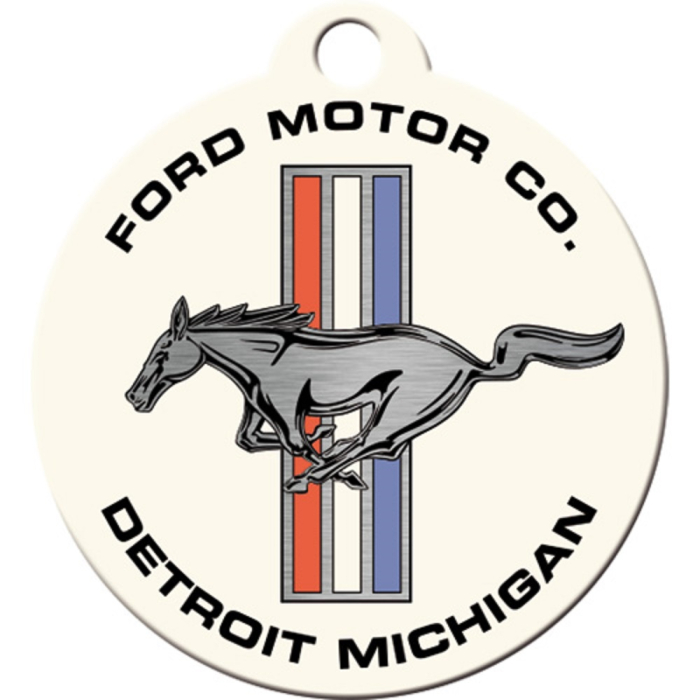 Breloc Ford Mustang - Horse & Stripes Logo - Sigla cu cal si dungi [2]