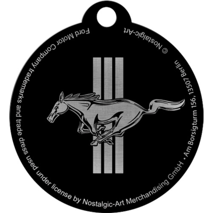 Breloc Ford Mustang - Horse & Stripes Logo - Sigla cu cal si dungi [3]