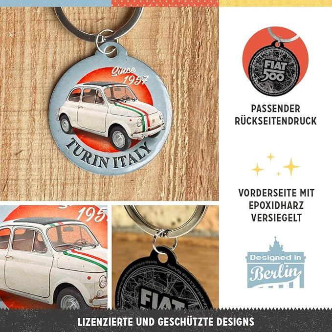 Breloc metalic Fiat 500 Turin [8]