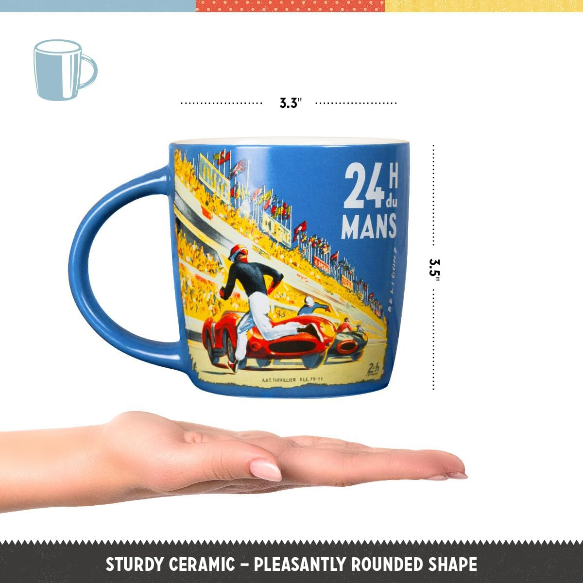 Cana 24h Le Mans Racing Poster Blue [5]