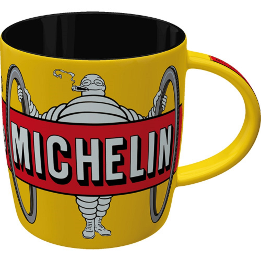 Cana ceramica 330 ml Michelin Tyres Bibendum Galben [7]