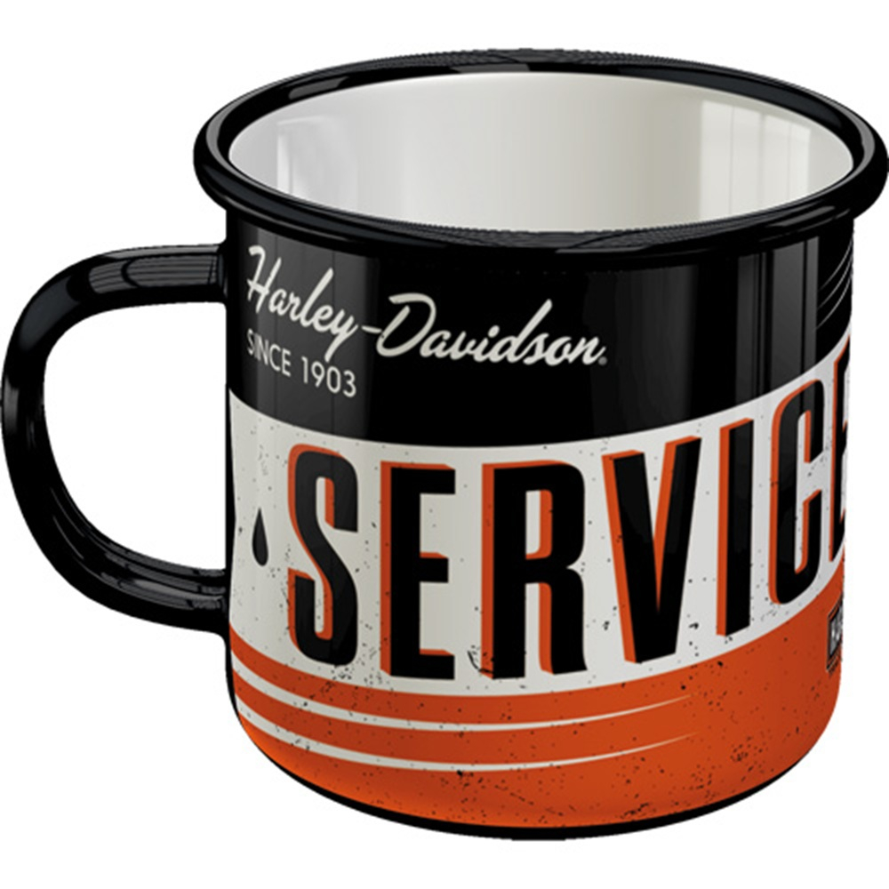 Cana Originala Harley-Davidson - Service & Repair, metalica emailata, 360 ml [4]